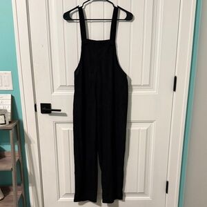 Black Corduroy Jumpsuit